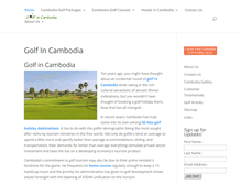 Tablet Screenshot of golfincambodia.com